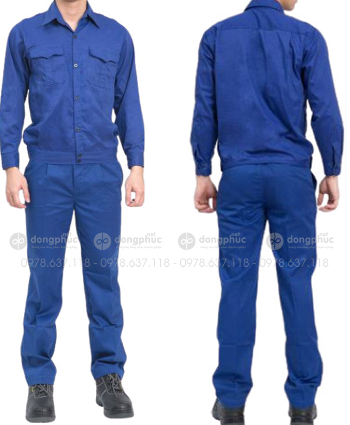 Đồng phục công nhân - Xanh bích