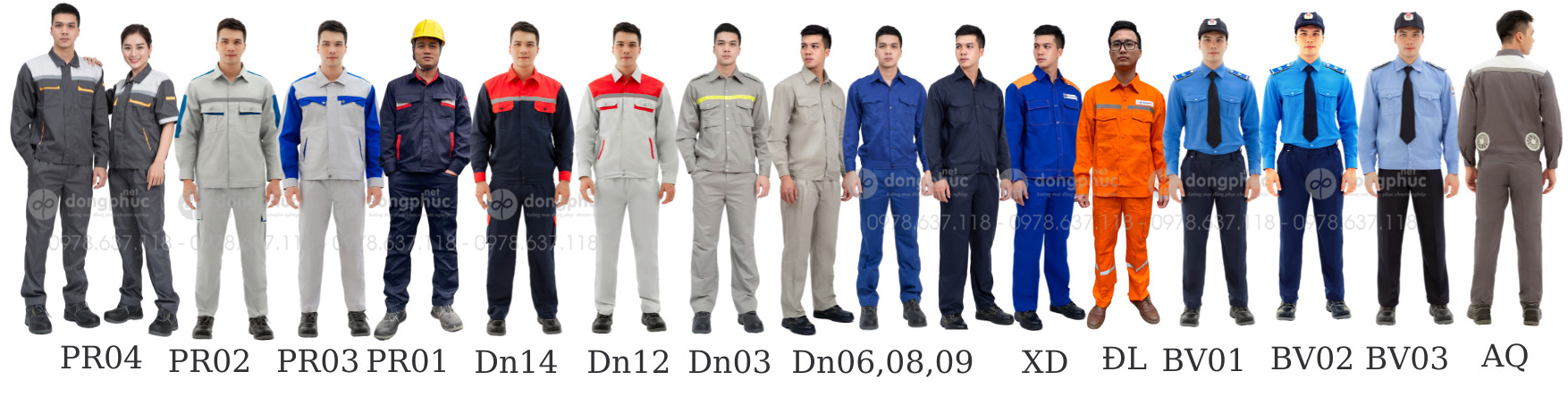 Quần áo bảo hộ may sẵn