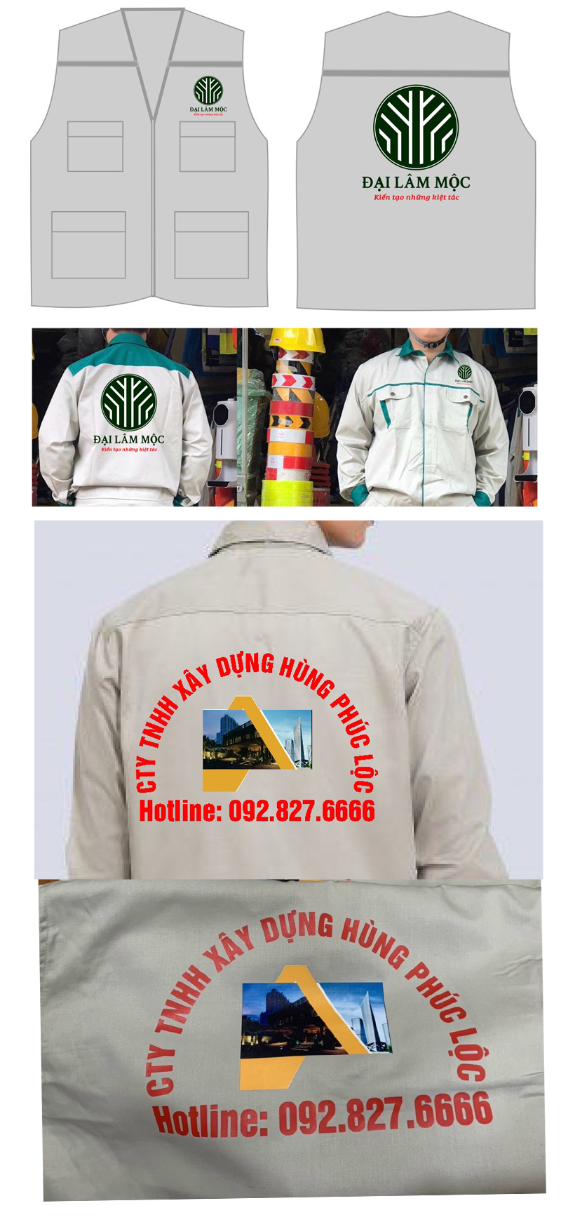 In áo bảo hộ lao động