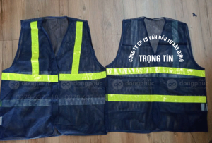 May và in áo gile Công ty CP tư vấn đầu tư xây dựng Trọng Tín
