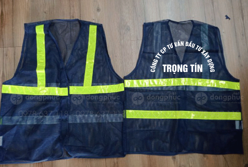 May và in áo gile Công ty CP tư vấn đầu tư xây dựng Trọng Tín
