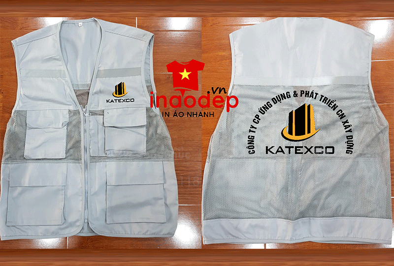 May và in áo gile Công ty CP ứng dụng & phát triển CN xây dựng Katexco