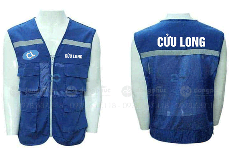 May và in áo gile Công ty Cửu Long