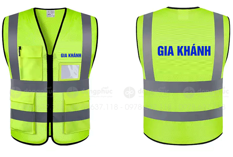 May và in áo gile Công ty Gia Khánh