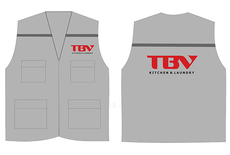 May và in áo gile Công ty TBV