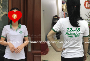 May và in áo Lớp 12A8 2002 - 2005 Trường Lý Nhân Tông Ngày trở về