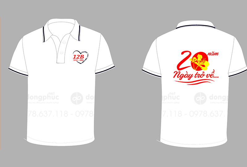 May và in áo Lớp 12B 1999-2002 Trường THPT Tiên Hưng 20 năm Ngày trở về