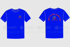 May và in áo phông màu xanh dương Công ty Cổ phần Wincom Hà Nội