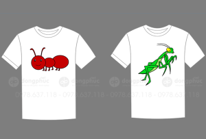 May và in áo phông hình sâu bọ