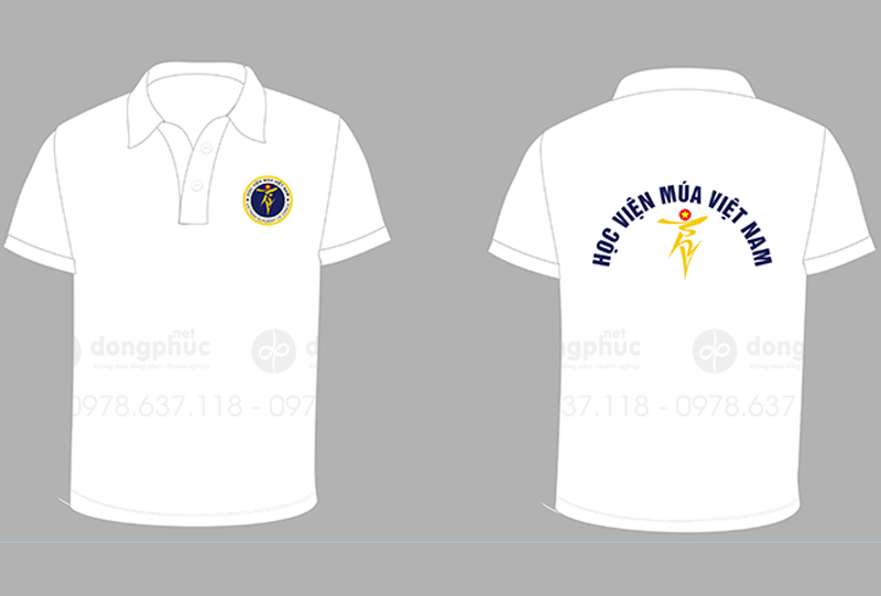 May và in áo phông Học viện Múa Việt Nam