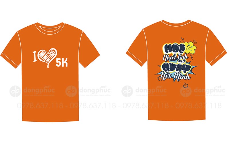 May và in áo phông Lớp 5K Trường Tiểu học Dịch vọng A Quận Cầu Giấy