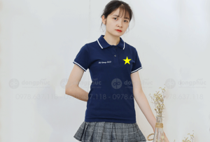 May và in áo phông màu xanh đen Hà Giang 2022