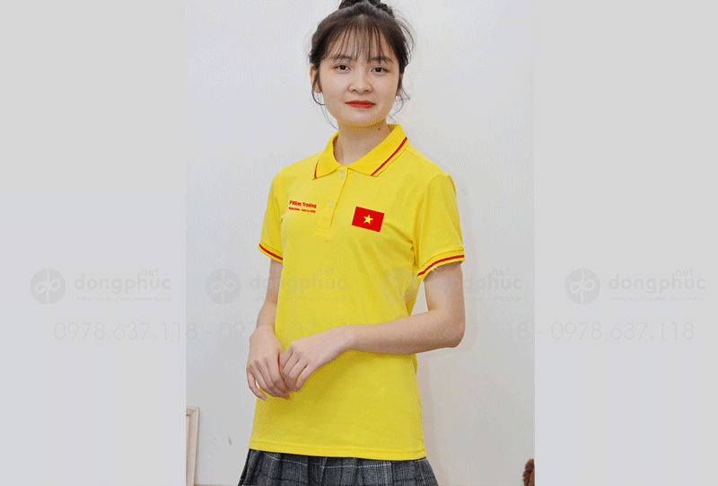 May và in áo phông màu vàng Công ty PVGas Trading Điện Biên - Sơn La 2022
