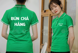 May và in áo phông Quán Bún chả Hằng