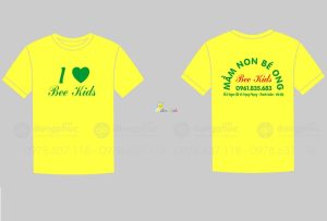 May và in áo phông Trường mầm non Bé Ong