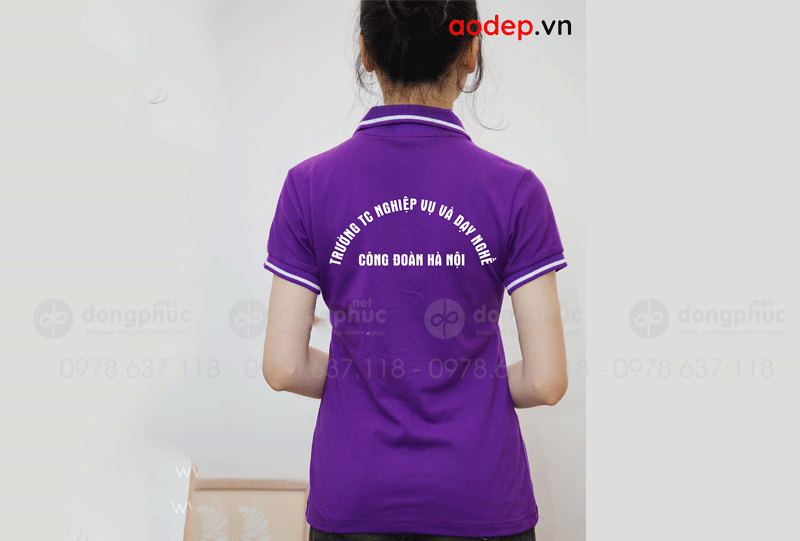 May và in áo phông Trường TC Nghiệp vụ và dạy nghề Công Đoàn Hà Nội