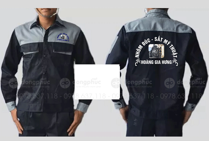 May và in đồng phục bảo hộ Công ty Hoàng Gia Hưng