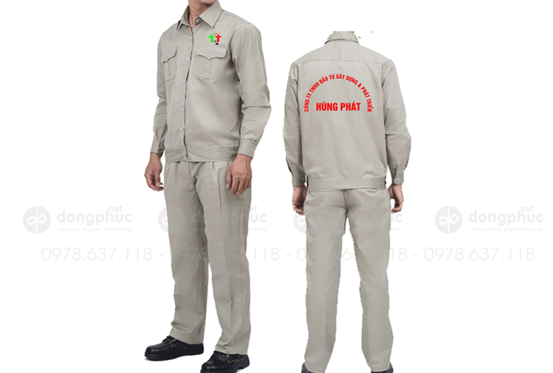 May và in đồng phục bảo hộ Công ty TNHH đầu tư xây dựng & phát triển Hùng Phát