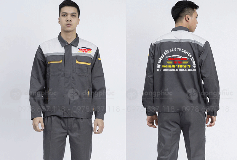May và in đồng phục bảo hộ Hệ thống sửa xe ô tô chuyên nghiệp TĐ 369