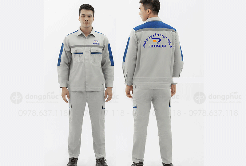 May và in đồng phục bảo hộ Nhà máy sản xuất Nhựa Pharaon