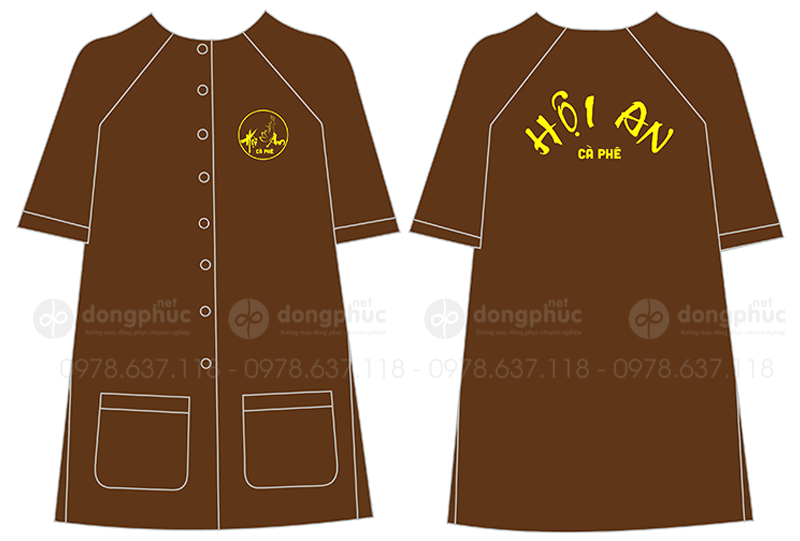 May và in đồng phục Quán Cafe Hội An