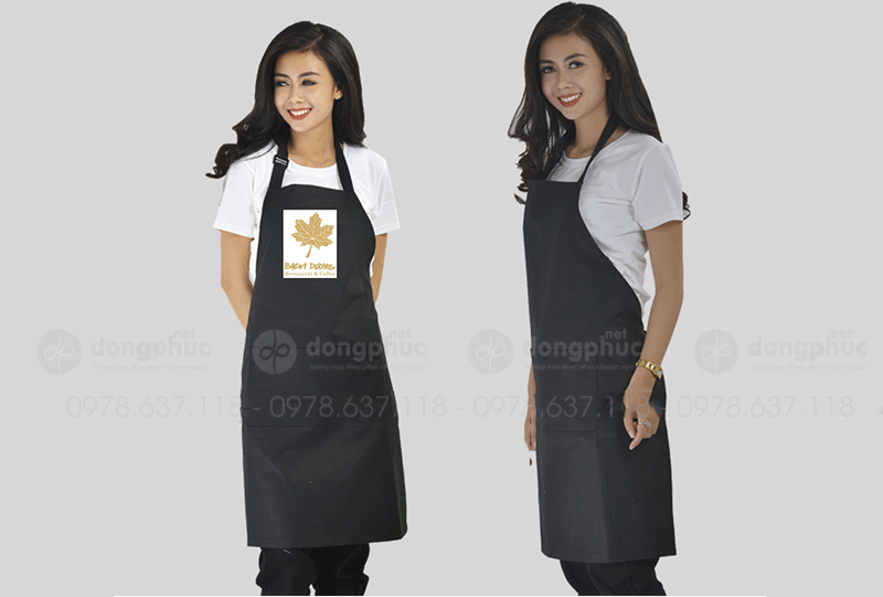 May và in tạp dề Nhà hàng Bạch Dương