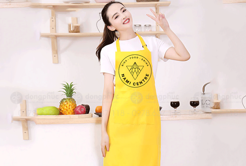 May và in tạp dề Quán Nami Centre