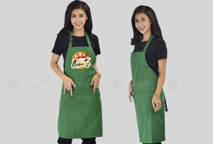 May và in tạp dề Quán Ta Lẩu cua đồng