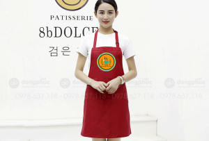 May và in tạp dề Quán Trà chanh Mộc Hương