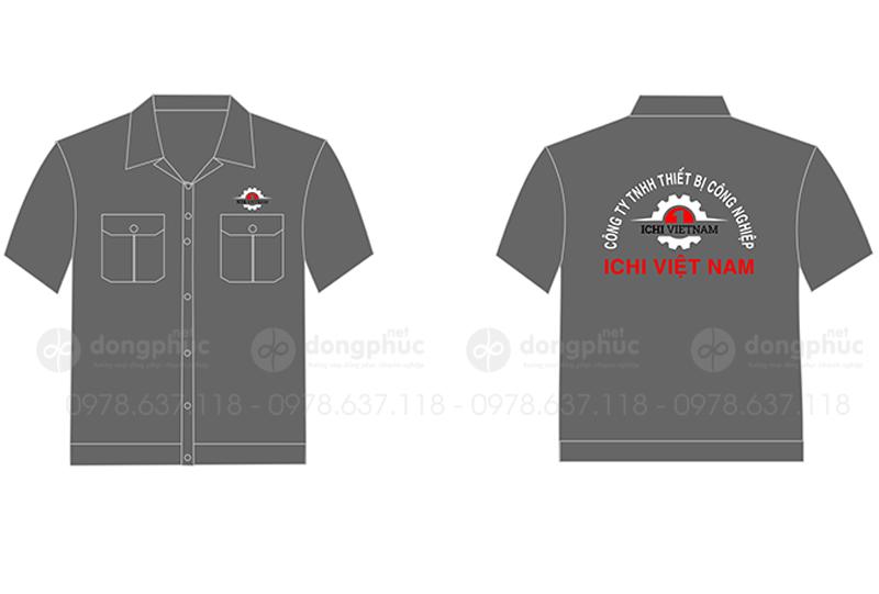 May và in áo bảo hộ Công ty TNHH Thiết bị công nghiệp ICHI Việt Nam