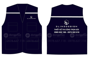 May và in áo gile Công ty 3Line Design