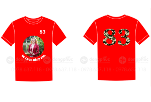 May và in áo phông 83 We love Hồng Anh