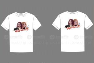 May và in áo phông hình chipi OppaBubble