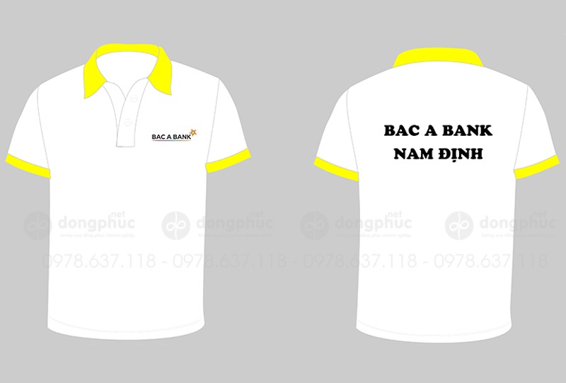 May và in áo phông Ngân hàng Bac A Bank Nam Định