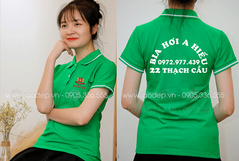 May và in áo phông Quán Bia hơi A Hiếu