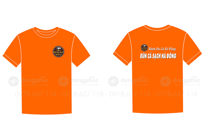 May và in áo phông Quán bún cá sạch Hà Đông