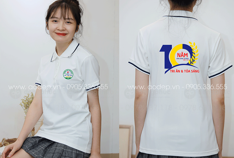 May và in áo phông Trường THPT Văn Giang Hưng Yên 1965