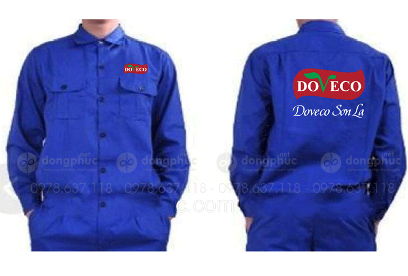 May và in đồng phục bảo hộ Doveco Sơn La