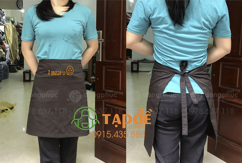 May và in tạp dề Quán I Meat U