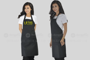 May và in tạp dề Nhà hàng Lotus