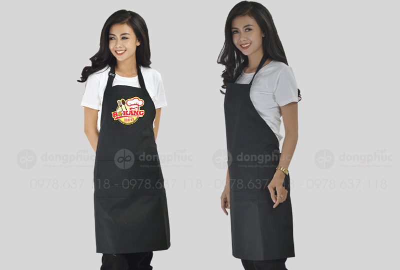 May và in tạp dề Quán Bukang Buffet