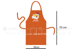 May và in tạp dề Quán Kumo Chickenrice