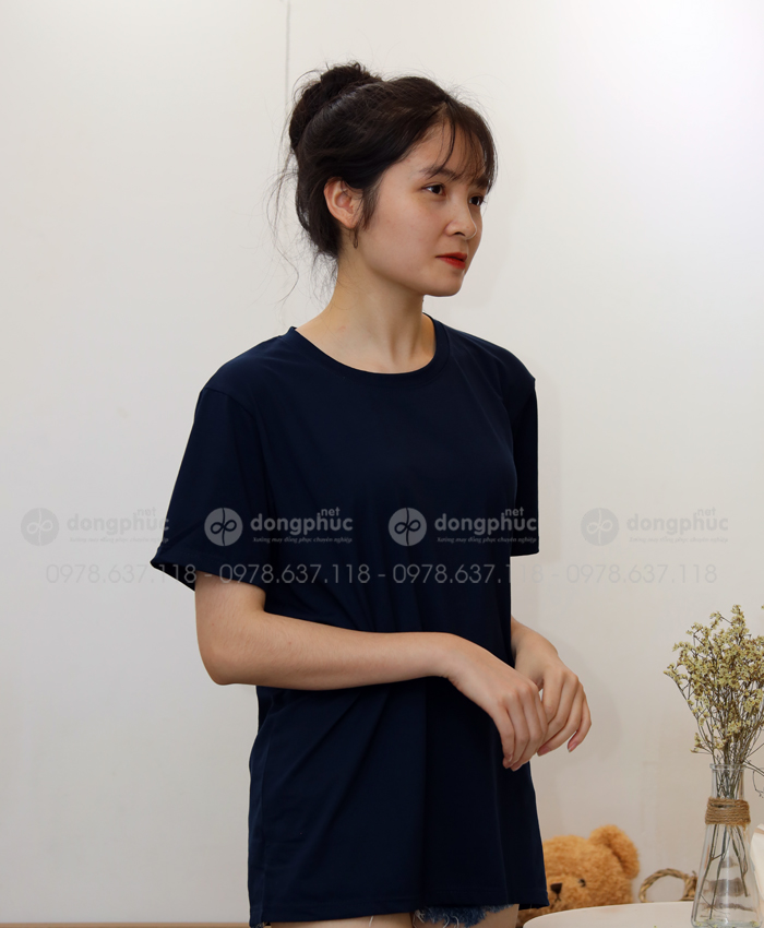 áo thun xanh tím than