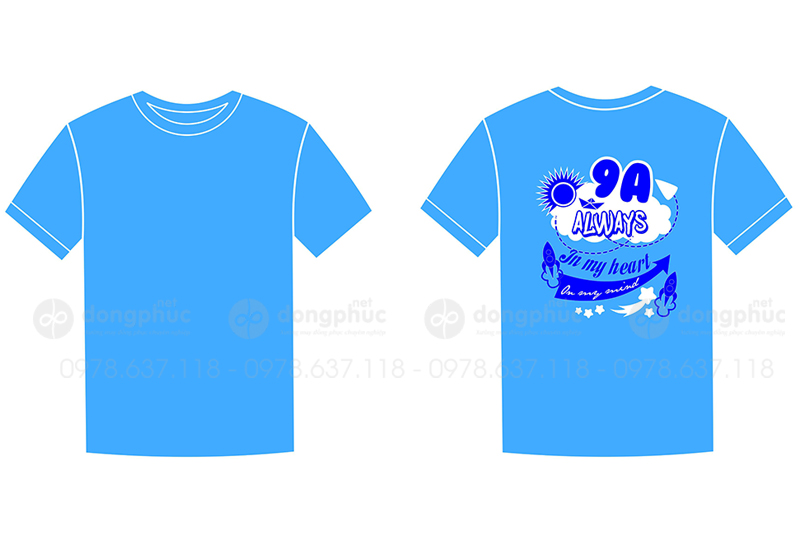 May và in áo Lớp 9A Always in my heart