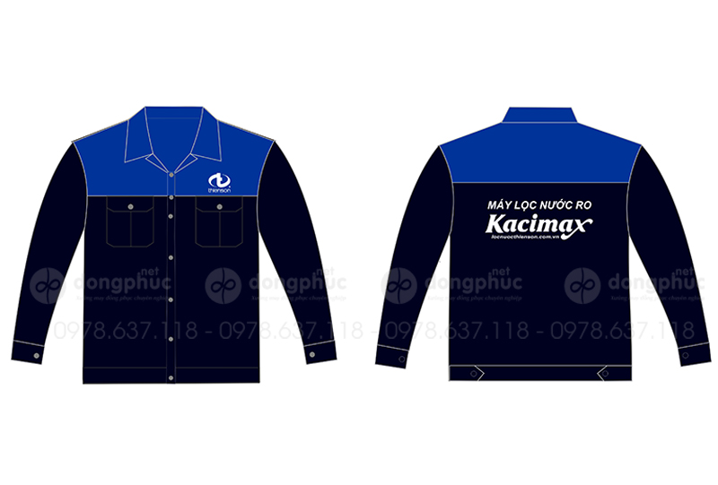May và in áo bảo hộ Máy lọc nước RO Kacimax