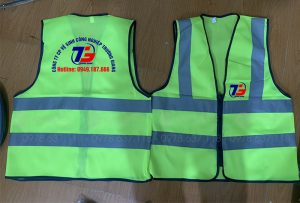May và in áo gile Công ty CP vệ sinh công nghiệp Trường Giang