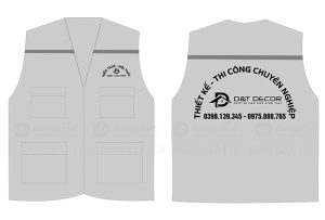 May và in áo gile Công ty D&T Decor