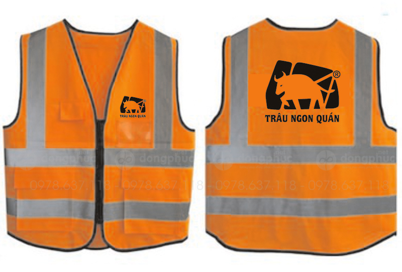 May và in áo gile Trâu Ngon Quán