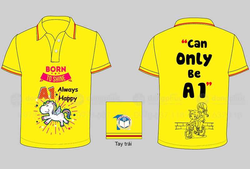 May và in áo Lớp A1 Trường Tiểu học Thịnh Quang