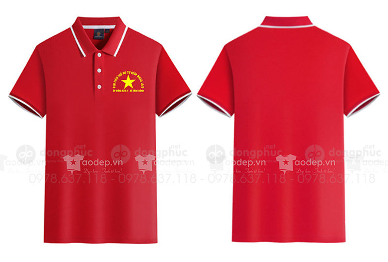 May và in áo phông CLB Liên thế hệ tự giúp nhau 19/5 Ấp Đồng Kèn 2 - Xã Tân Thành